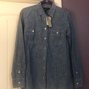 J. Crew Tops - J Crew chambray shirt for women, NWT J. Crew Tops - J Crew chambray shirt for women, NWT
